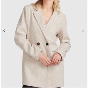 Belle & Bloom Kensington Wool Blend Oversized Blazer - Natural